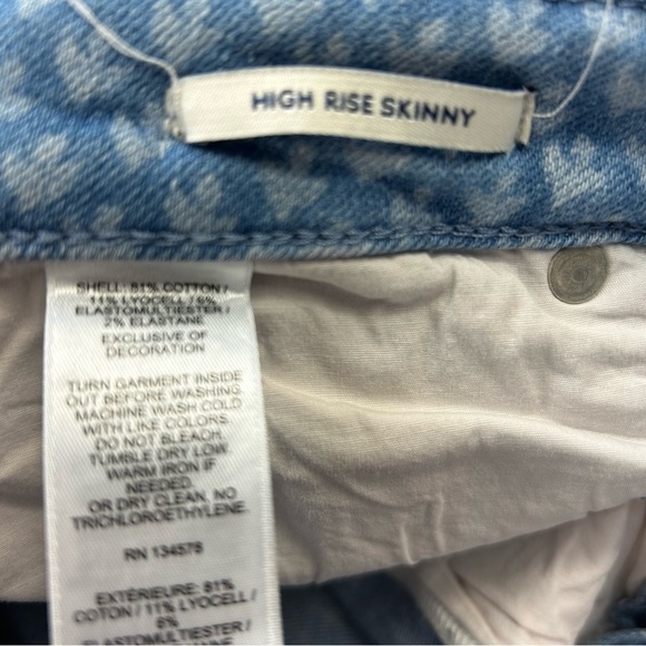 Vineyard Vines Jeans Womens 30 Jamie High Rise Block Print Preppy Summer Denim - Picture 3 of 5